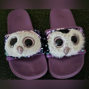 TY Owl Slides Youth Size 1-3 US EUC